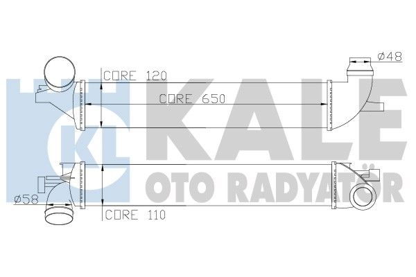 KALE OTO RADYATÖR Интеркулер 348200